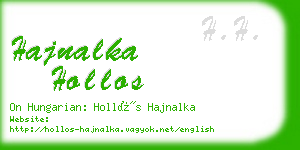 hajnalka hollos business card